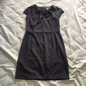 Midi Dress for Work Dark Grey Size 8